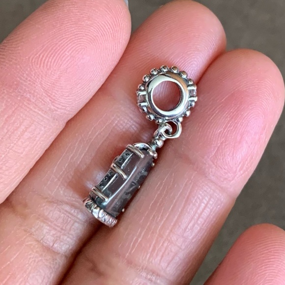 NWOT Disney Beauty & the Beast Enchanted Rose Dangle Charm Sterling Silver 925 - Picture 10 of 12